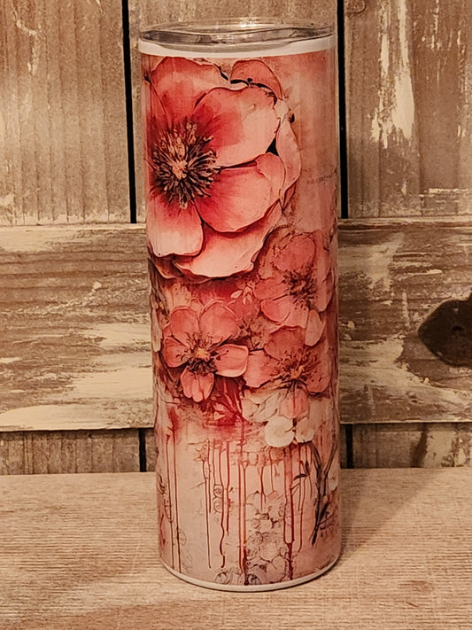 Vintage Blossoms Tumbler