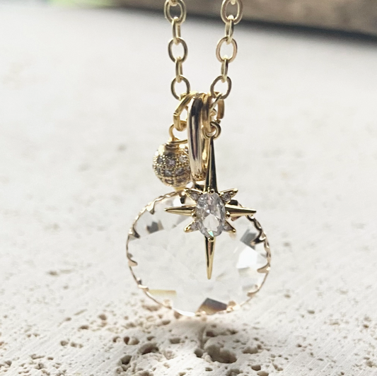 Starlight Crystal Pendent Necklace