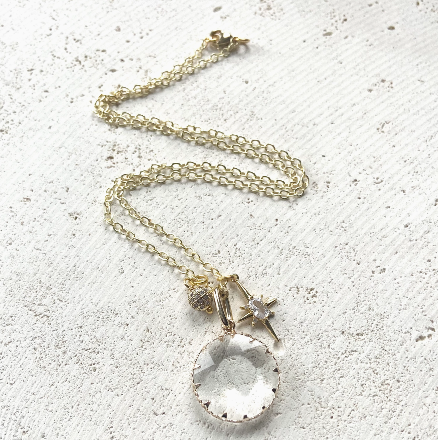 Starlight Crystal Pendent Necklace