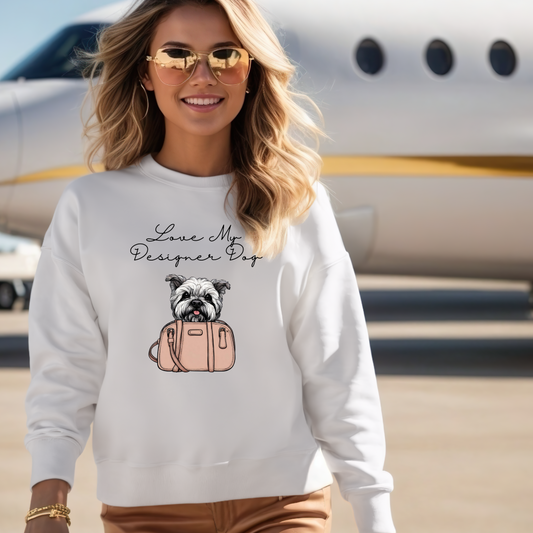 Love My Designer Doggy Unisex Heavy Blend™ Crewneck Sweatshirt