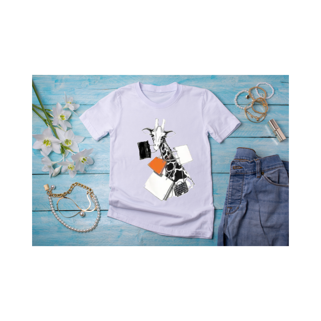 Giraffe Chic Shopper Tee