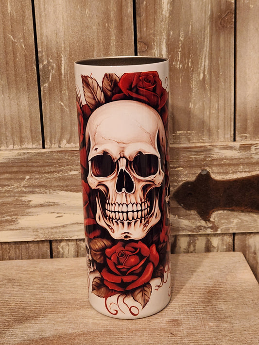 Rose Skull Tumbler