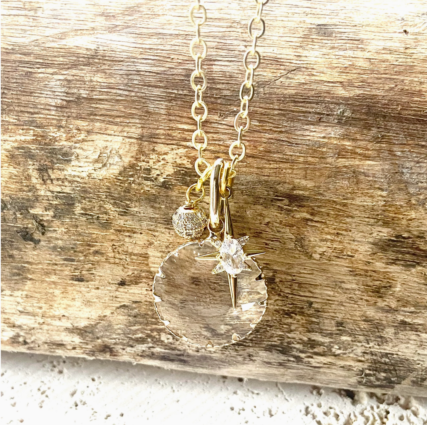 Starlight Crystal Pendent Necklace