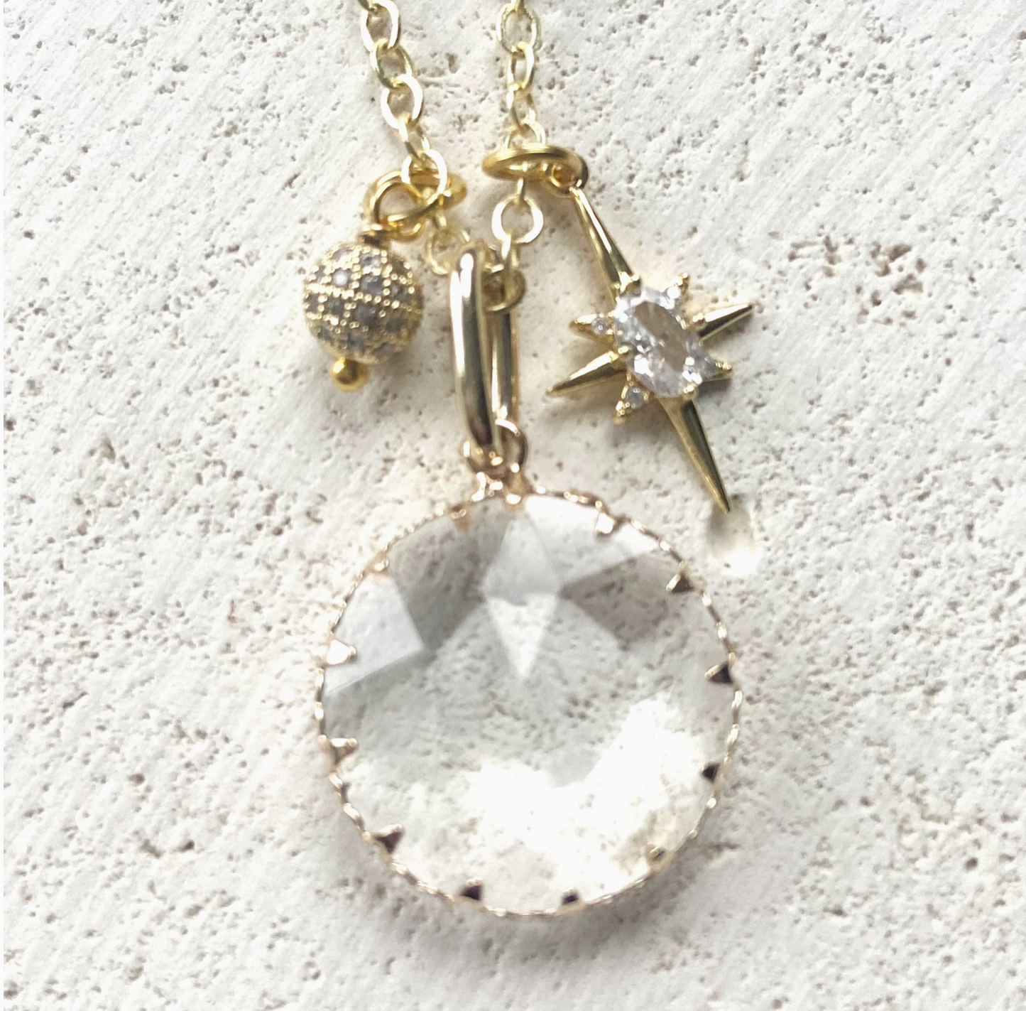 Starlight Crystal Pendent Necklace